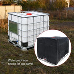 Water Tank Sunscreen Dust Cover - 1000l Capacity 210d Oxford Cloth - Black
