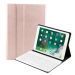 Bluetooth Keyboard & Leather Tablet Case For Ipad Air / Pro 9.7 - Three - Gear Angle Adjustment Magnetic Sleep Function - Abs Brushed Texture - Black