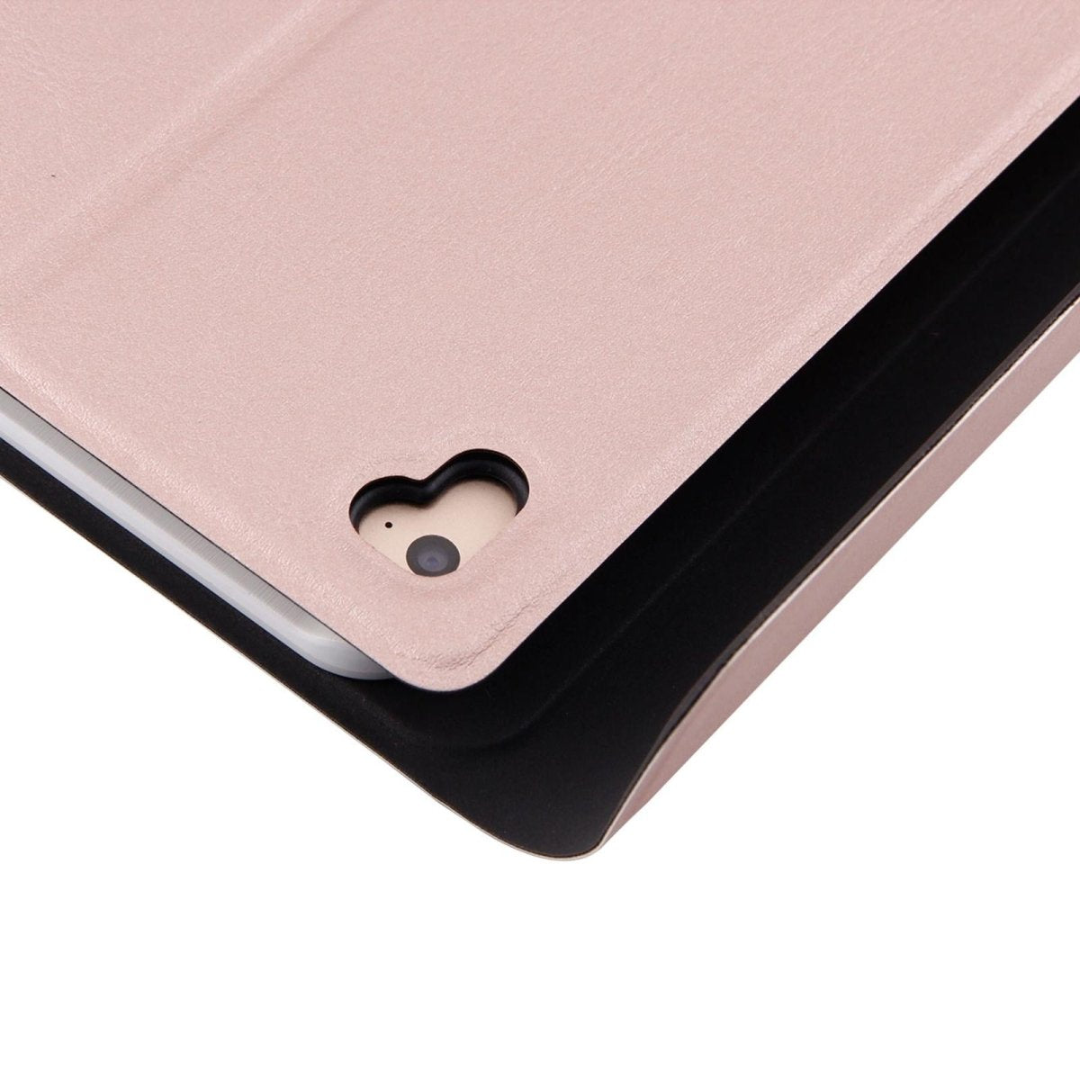 Bluetooth Keyboard & Leather Tablet Case For Ipad Air / Pro 9.7 - Three - Gear Angle Adjustment Magnetic Sleep Function - Abs Brushed Texture - Black