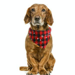Pet Triangle Towel Christmas Snowflake Dog Saliva Towel - Size S - Orange