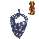 Pet Triangle Towel Christmas Snowflake Dog Saliva Towel - Size S - Orange
