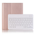 Bluetooth Keyboard Leather Tablet Case For Ipad Air 3 / Pro 10.5 / 10.2 - Detachable - Rose Gold