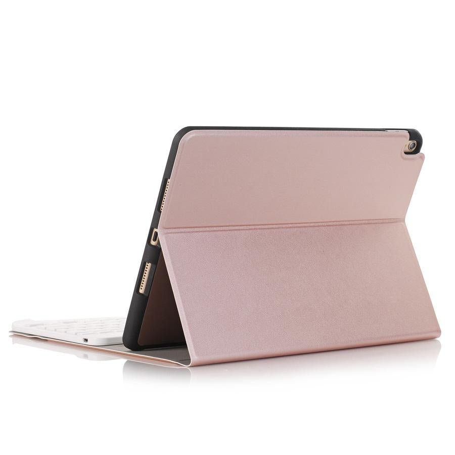 Bluetooth Keyboard Leather Tablet Case For Ipad Air 3 / Pro 10.5 / 10.2 - Detachable - Rose Gold