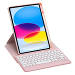 360 Rotation Bluetooth Keyboard Leather Case For Ipad 10.9 2022 - Blue