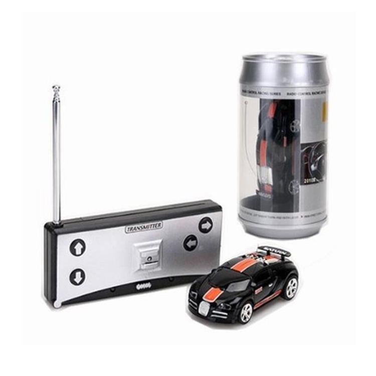 Mini Rc Car with Remote Control - Coke can Design - Red