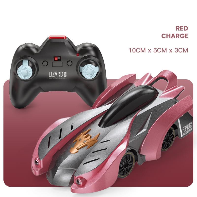 Electric Remote Control Wall Climbing Car for Kids - Mini Toy - Blue Lightning Handle Rc Edition