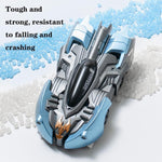 Electric Remote Control Wall Climbing Car for Kids - Mini Toy - Blue Lightning Handle Rc Edition