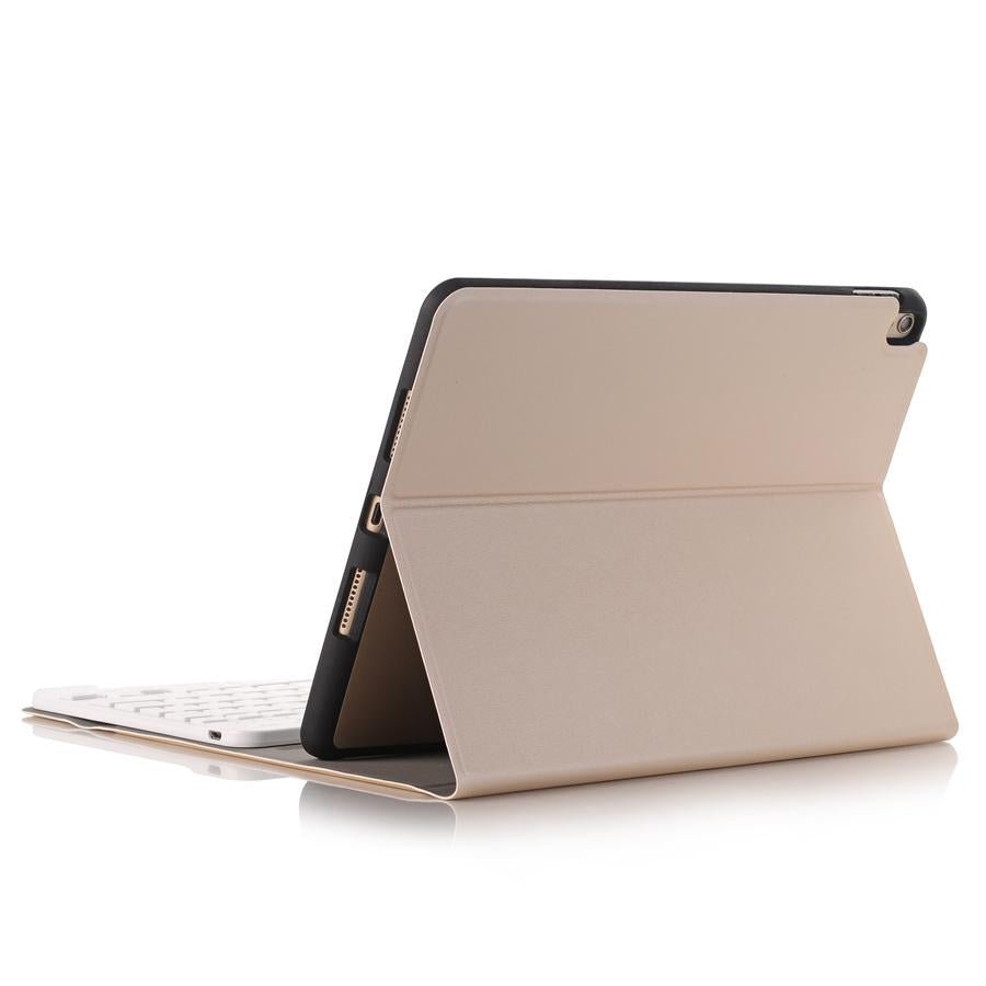 Bluetooth Keyboard Leather Tablet Case For Ipad Air 3 / Pro 10.5 / 10.2 - Detachable - Gold