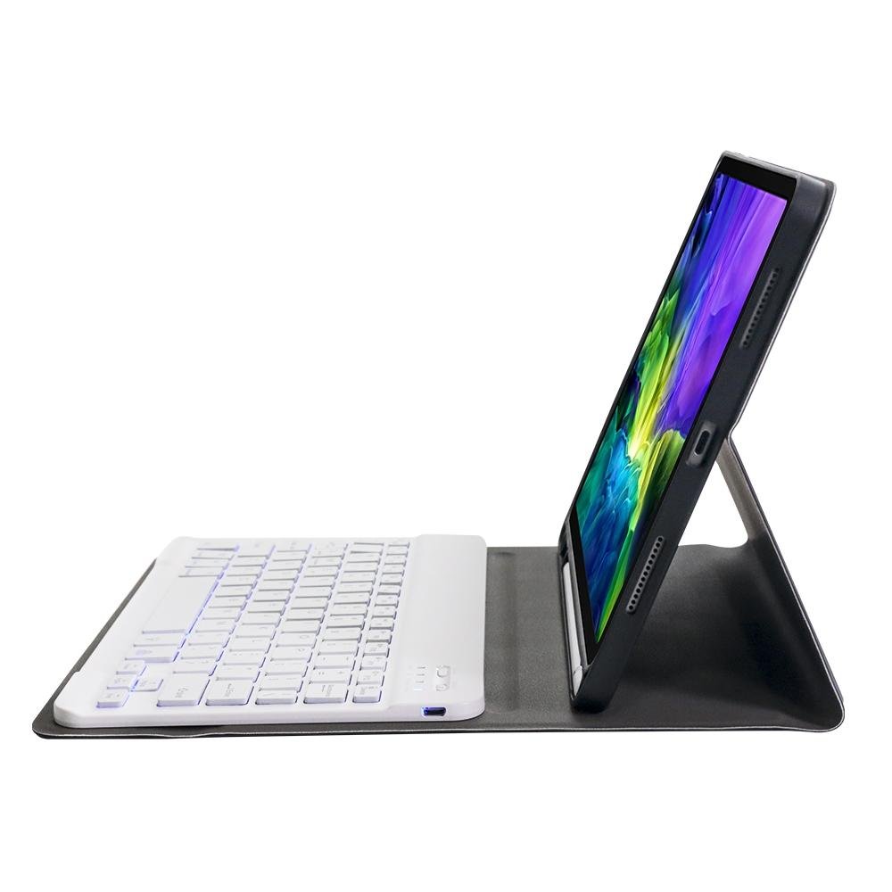 Detachable Bluetooth Keyboard Case For Ipad Pro 11 With Backlight & Pen Slot - Dark Blue