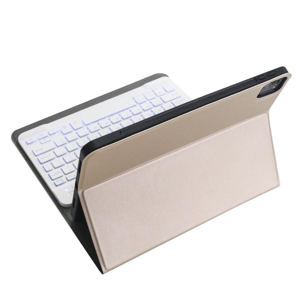 Detachable Bluetooth Keyboard Case For Ipad Pro 11 With Backlight & Pen Slot - Dark Blue