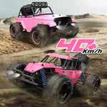 High Speed 4wd Rc Car - 1 18 Scale - Pink