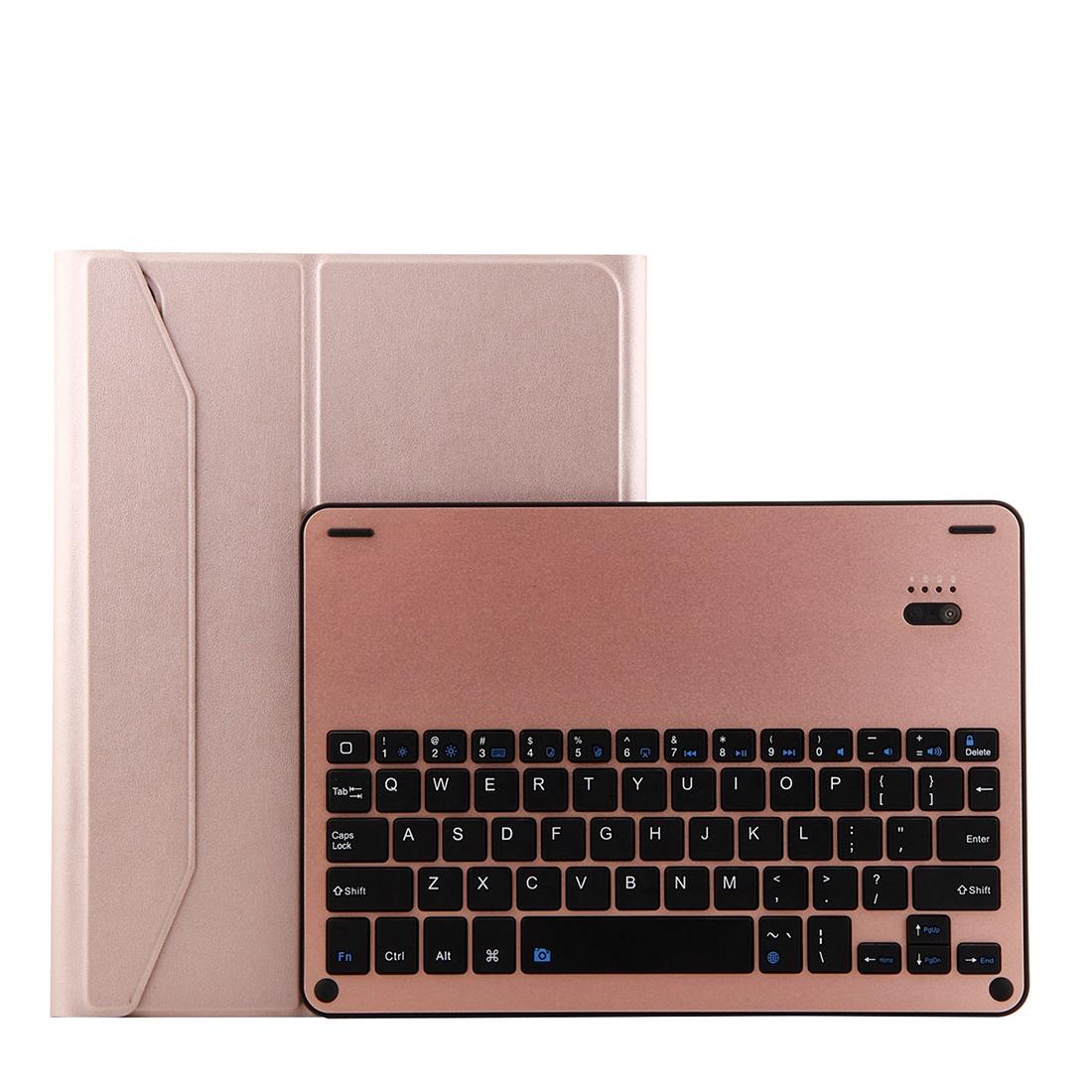 Bluetooth Keyboard & Leather Tablet Case For Ipad Pro 11 2018 - Detachable Aluminum Three - Gear Magnetic Sleep Function - Pink