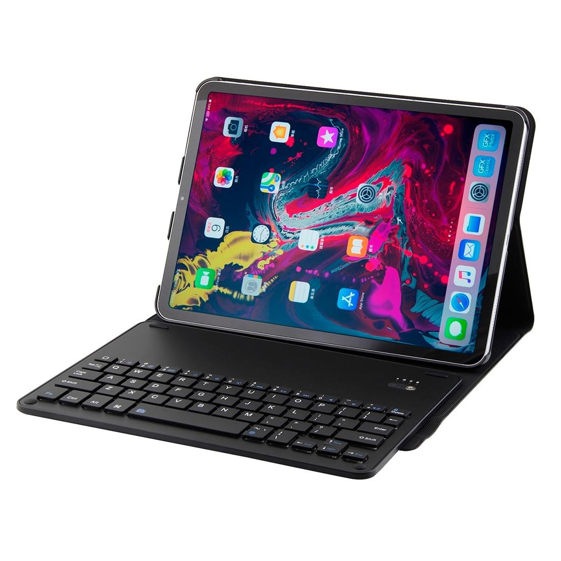 Bluetooth Keyboard & Leather Tablet Case For Ipad Pro 11 2018 - Detachable Aluminum Three - Gear Magnetic Sleep Function - Pink