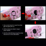 Rechargeable Led Roller Skates - Double Wheel Ultra Light Pink Size 40