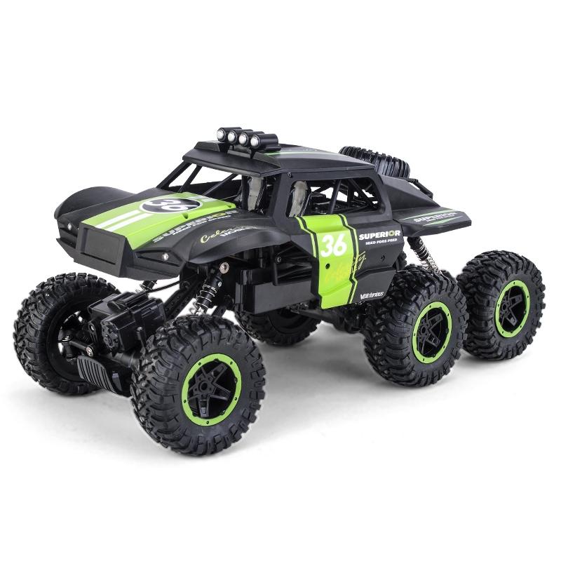 6 - drive 2.4g Rc Off - road Car - Remote Control Vehicle - Green