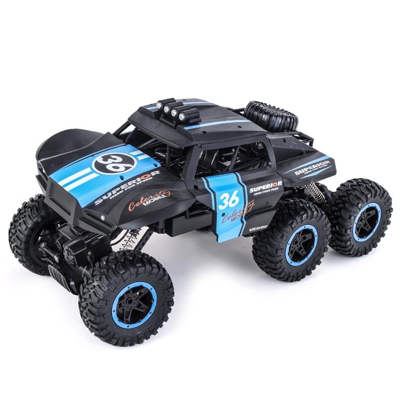 6 - drive 2.4g Rc Off - road Car - Remote Control Vehicle - Green
