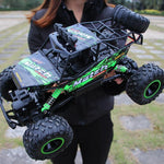 Off - road Climbing Car with 2.4ghz Remote Control and Double Motors - Green