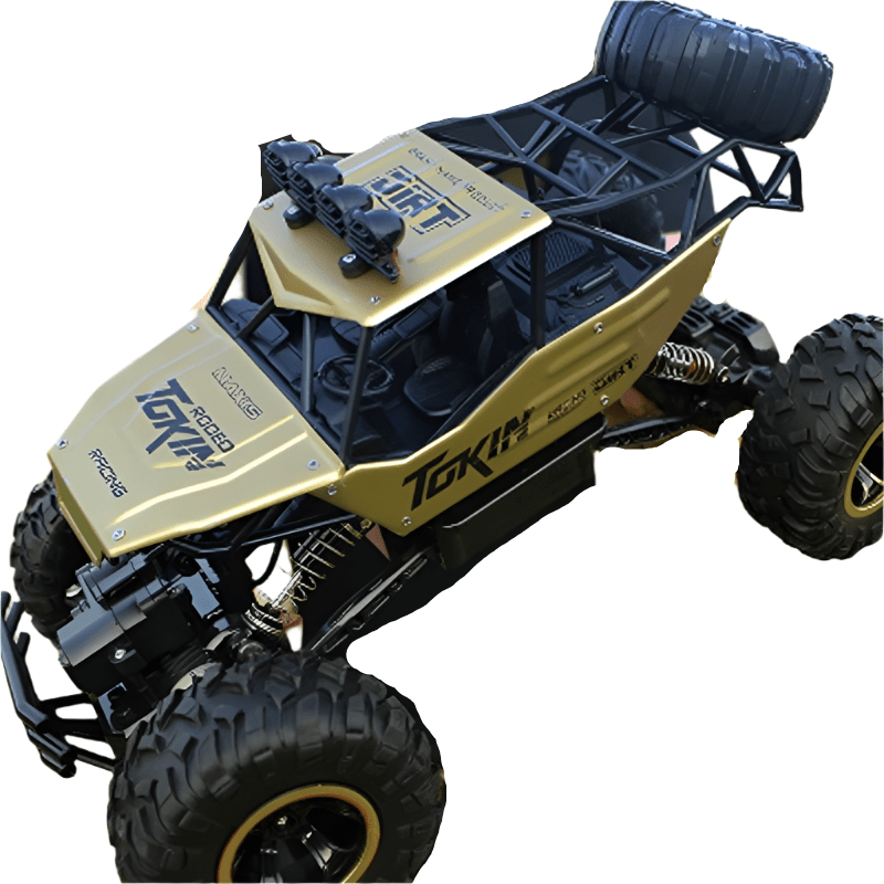 Off - road Climbing Car with 2.4ghz Remote Control and Double Motors - Gold