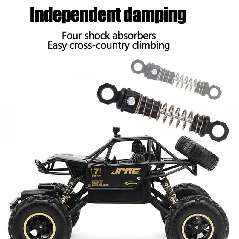 Off - road Climbing Car with 2.4ghz Remote Control and Double Motors - Gold