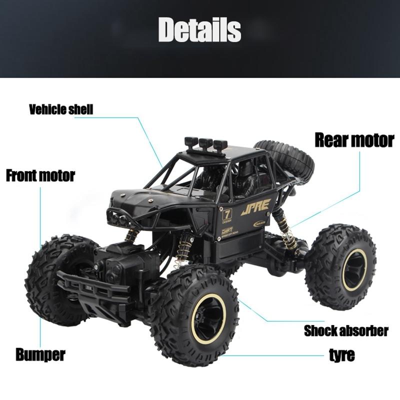Off - road Climbing Car with 2.4ghz Remote Control and Double Motors - Gold
