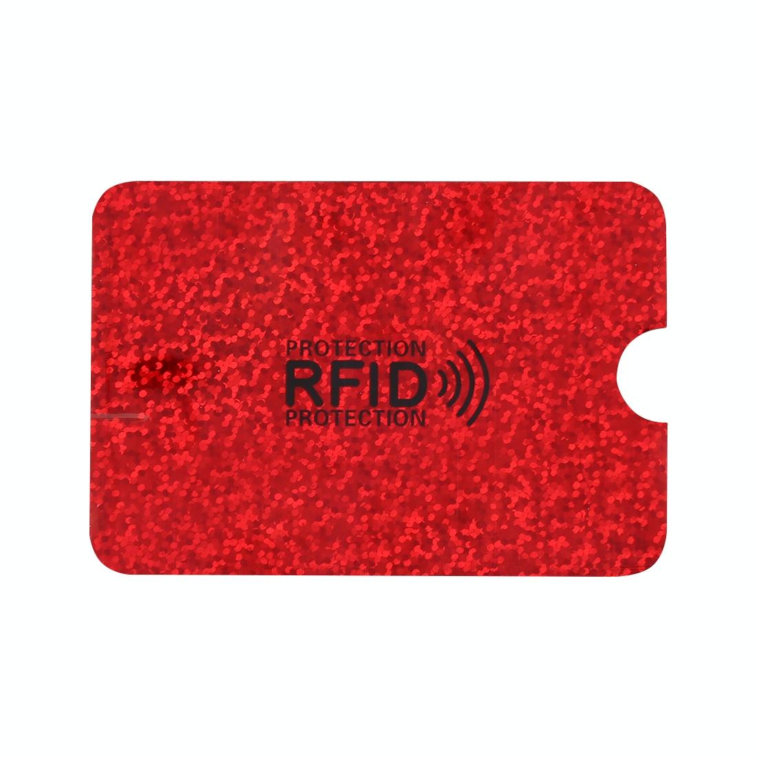100 - pack Aluminum Foil Rfid Blocking Credit Card Case - Gold
