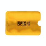 100 - pack Aluminum Foil Rfid Blocking Credit Card Case - Gold