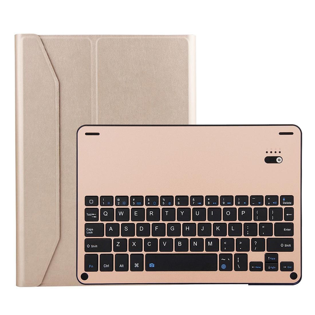 Bluetooth Keyboard & Leather Tablet Case For Ipad Air / Pro 9.7 - Detachable Water Repellent Magnetic 3 - Gear Angle - Gold