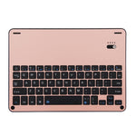 Bluetooth Keyboard & Leather Tablet Case For Ipad Air / Pro 9.7 - Detachable Water Repellent Magnetic 3 - Gear Angle - Gold