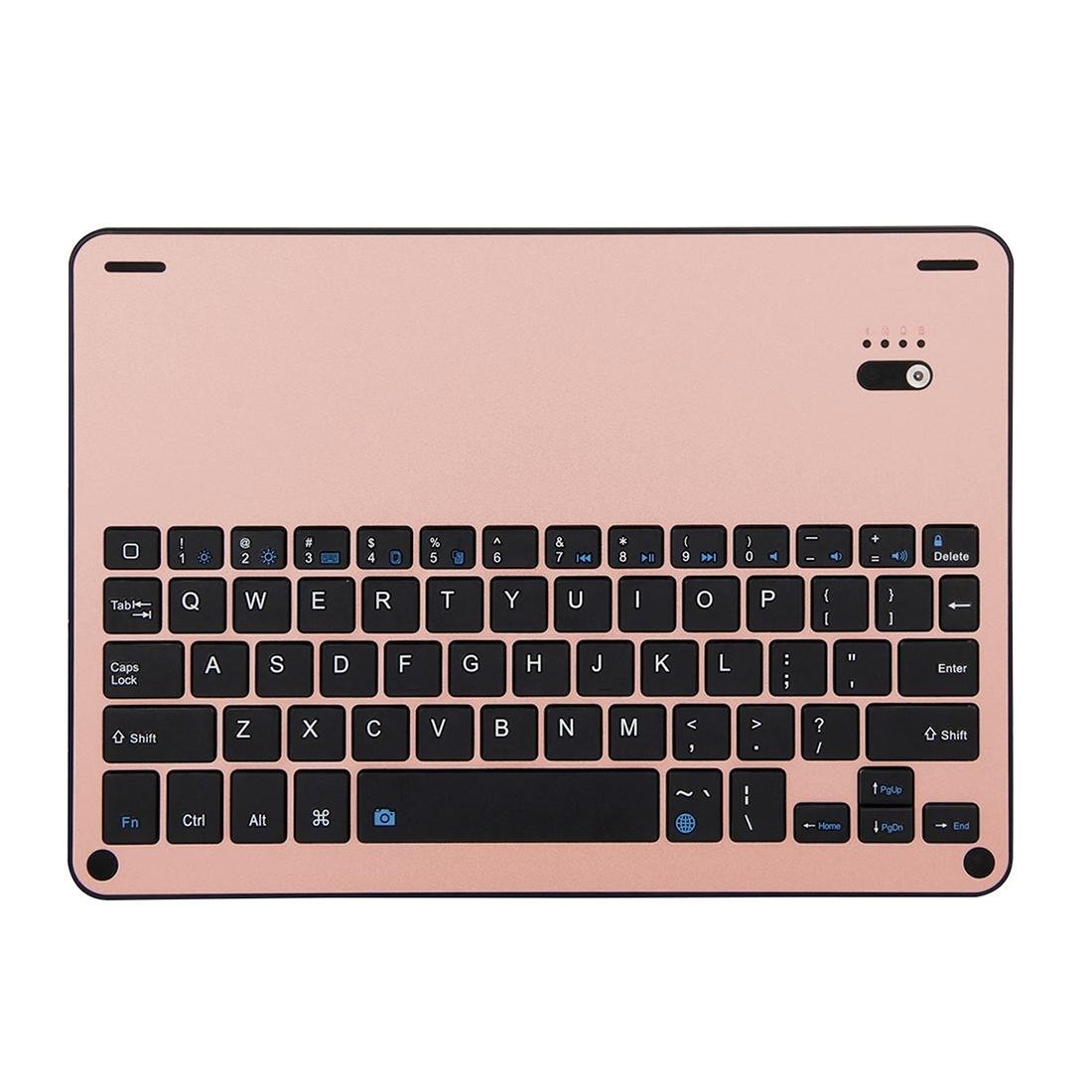 Bluetooth Keyboard & Leather Tablet Case For Ipad Air / Pro 9.7 - Detachable Water Repellent Magnetic 3 - Gear Angle - Gold