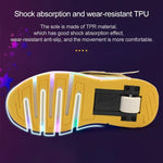 Mesh Surface Led Roller Skates - Single Wheel - Gold