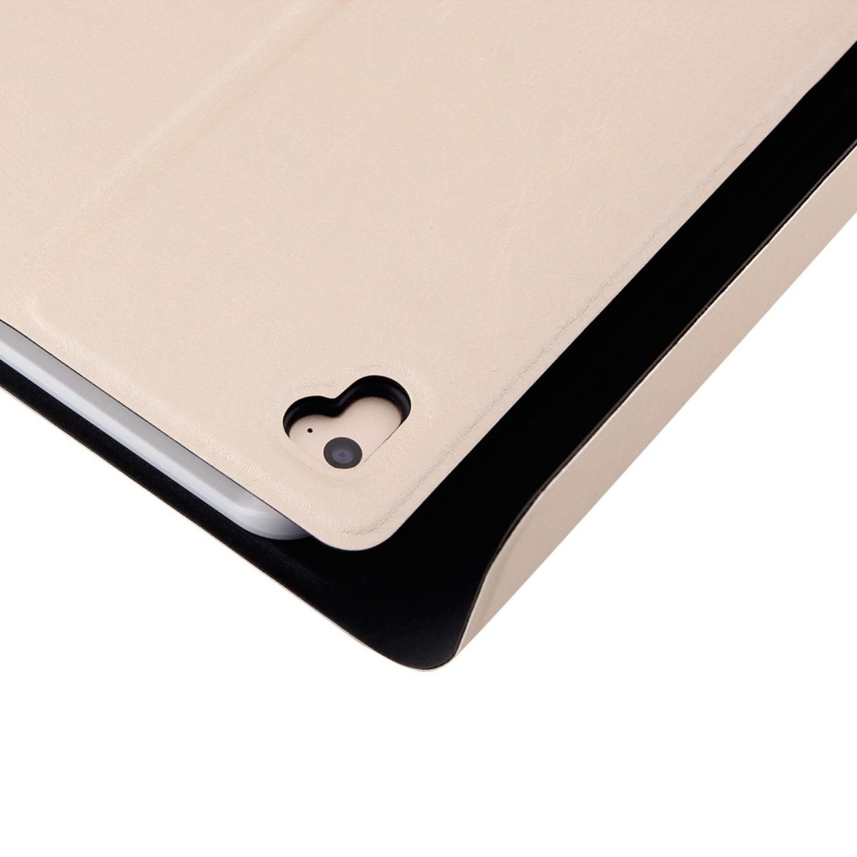 Bluetooth Keyboard & Leather Tablet Case For Ipad Air / Pro 9.7 - Three - Gear Angle Adjustment Magnetic Sleep Function - Abs Brushed Texture - Gold
