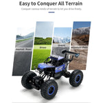 Alloy Climbing Car - 1 14 4wd Remote Control - Blue