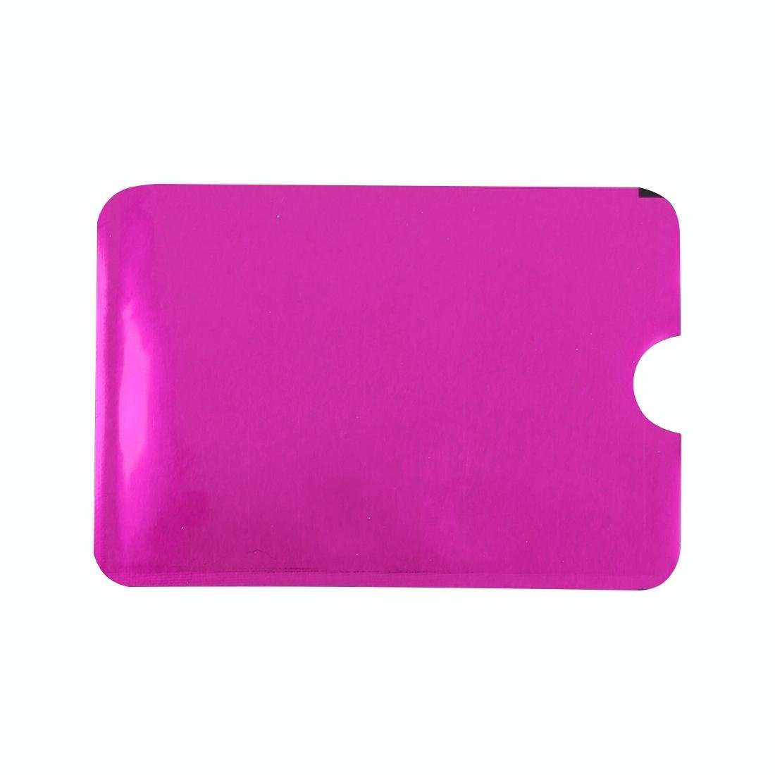 100 - piece Rfid Blocking Card Holder - 9x6.3cm Aluminum Foil - Blue