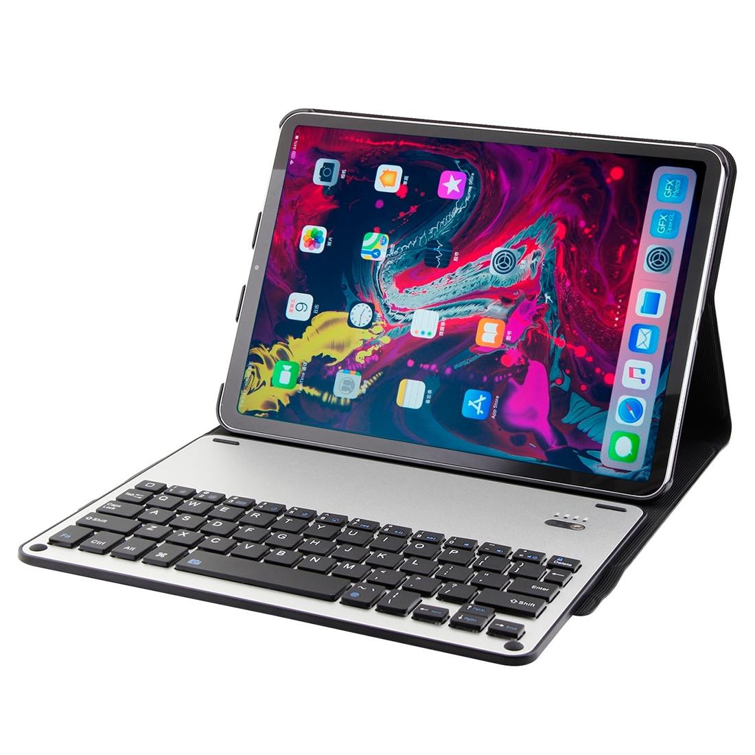 Bluetooth Keyboard & Leather Tablet Case For Ipad Pro 11 2018 - Detachable Aluminum Three - Gear Magnetic Sleep Function - Blue