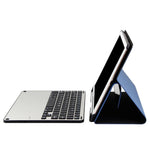 Bluetooth Keyboard & Tablet Case For Ipad Air / Pro 9.7 - Detachable Aluminum Alloy Imitation Cloth Sleep / Water Repellent - Blue