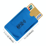 100 - piece Rfid Blocking Card Holder - 9x6.3cm Aluminum Foil - Purple