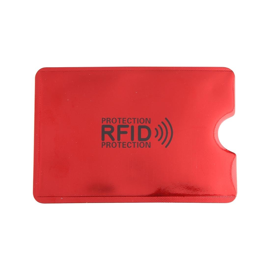 100 - piece Rfid Blocking Card Holder - 9x6.3cm Aluminum Foil - Purple