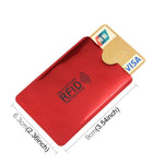 100 - piece Rfid Blocking Card Holder - 9x6.3cm Aluminum Foil - Purple