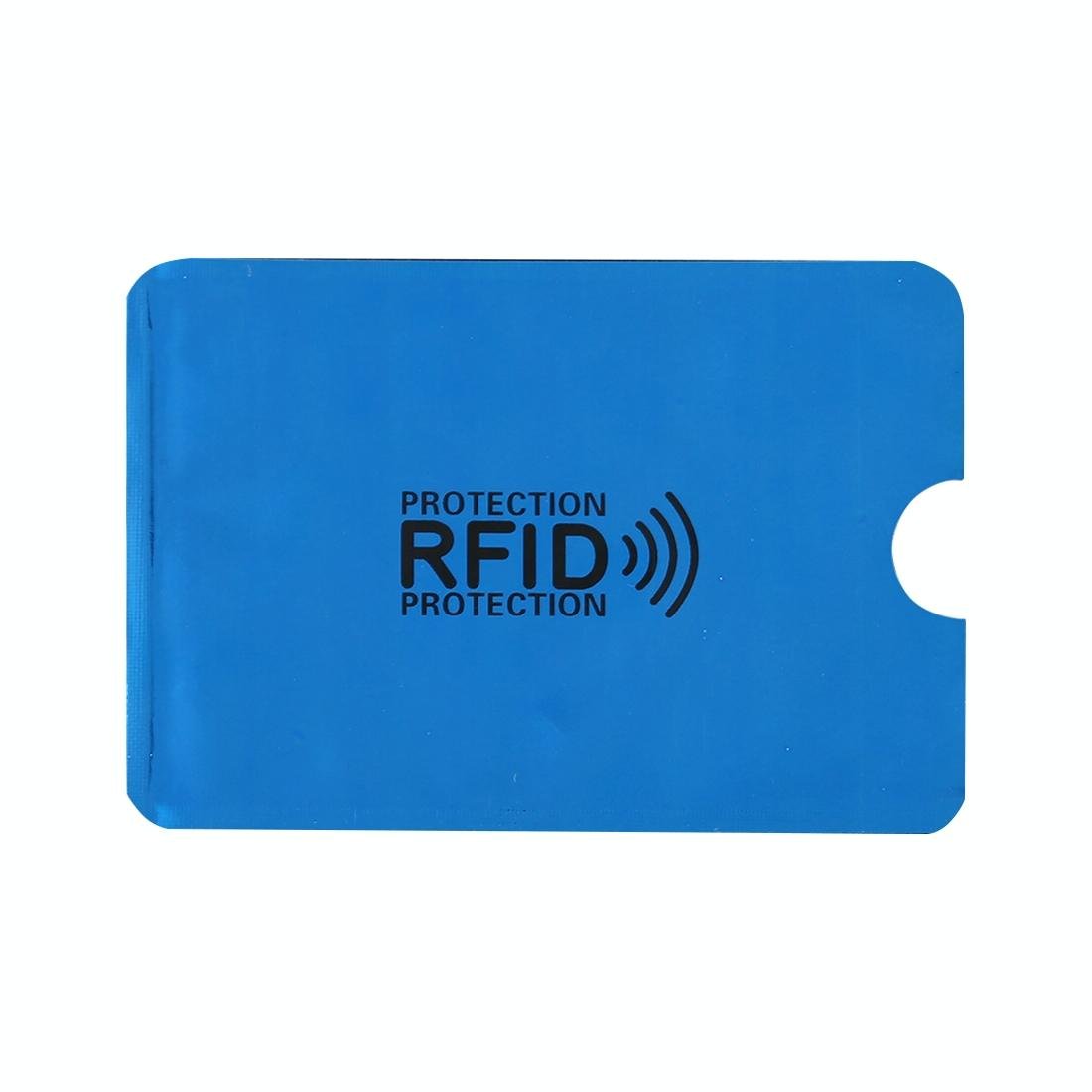 100 - piece Rfid Blocking Card Holder - 9x6.3cm Aluminum Foil - Red
