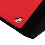 Bluetooth Keyboard & Leather Tablet Case For Ipad Air / Pro 9.7 - Detachable Water Repellent Magnetic 3 - Gear Angle - Red