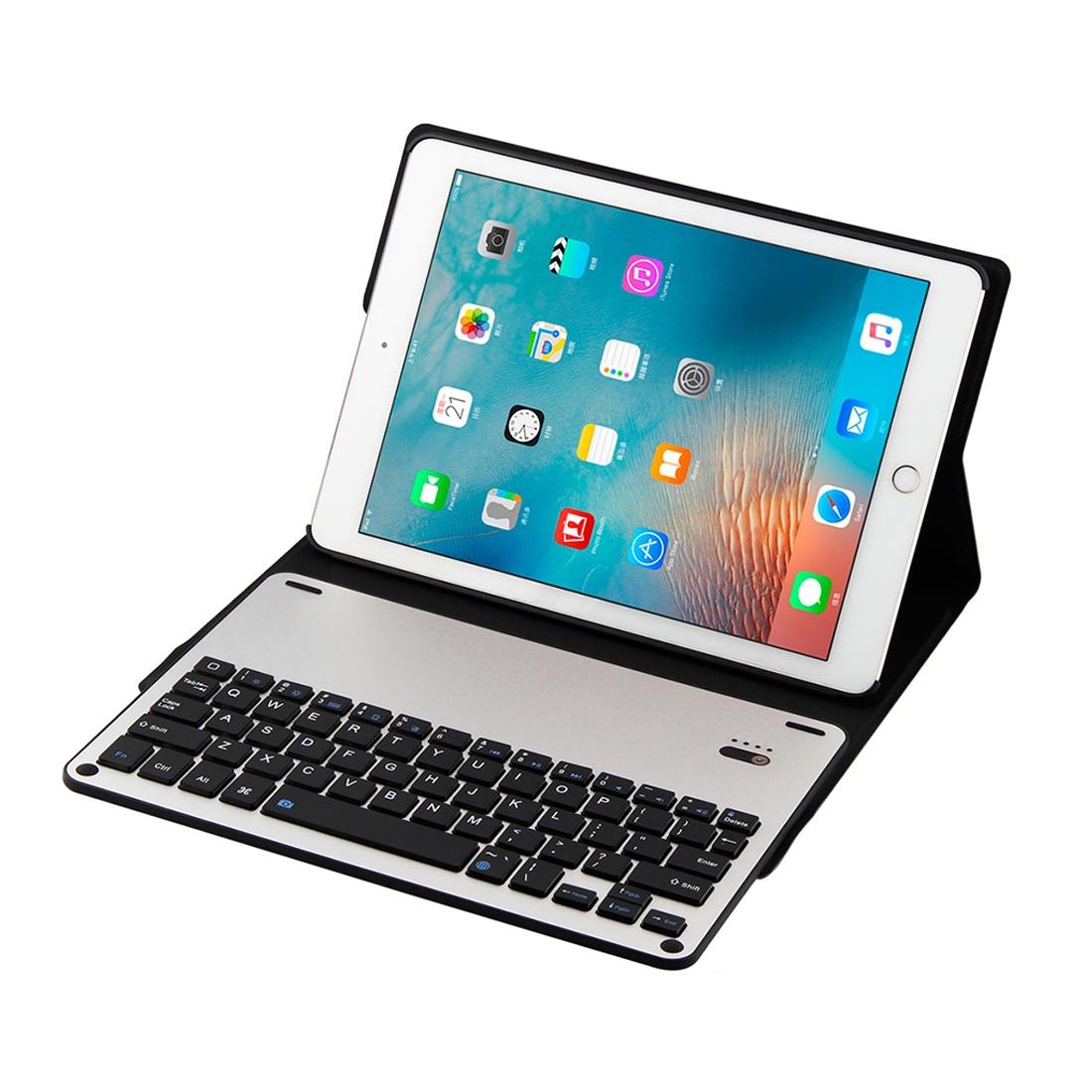 Bluetooth Keyboard & Leather Tablet Case For Ipad Air / Pro 9.7 - Detachable Water Repellent Magnetic 3 - Gear Angle - Red
