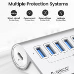7 - Port Usb 3.2 Gen2 10Gbps Hub With 1M Cable