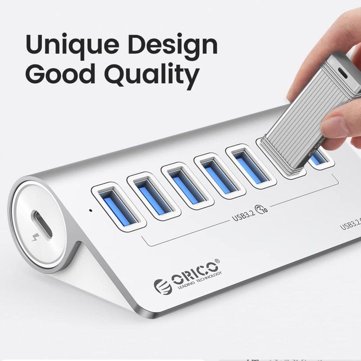 7 - Port Usb 3.2 Gen2 10Gbps Hub With 1M Cable