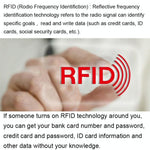 100 - pack Aluminum Foil Rfid Blocking Credit Card Case - Silver