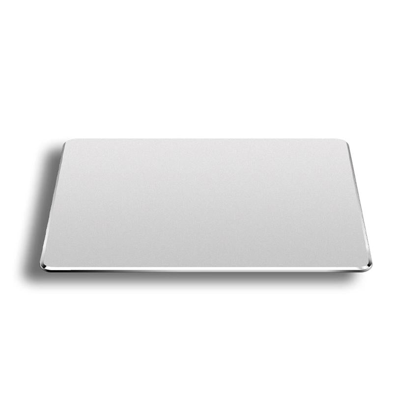 Double Sided Non Slip Aluminum Mouse Pad M Size - Silver