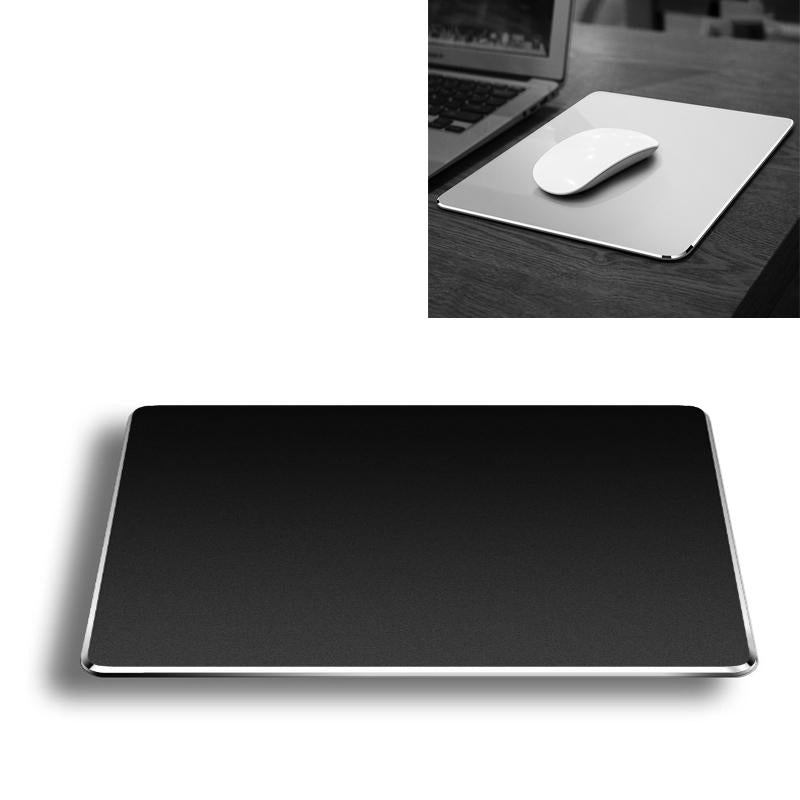 Double Sided Non Slip Aluminum Mouse Pad M Size - Silver
