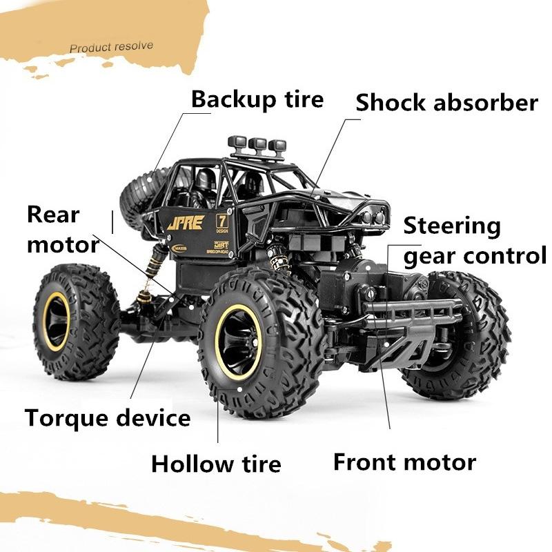Bigfoot Rc Off - road Vehicle for Kids - 1:16 Scale - Silver