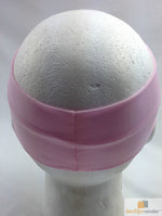 PLAIN HEADBAND Elastic Stretch Sports Yoga Hair Band Unisex 8cm Wide Wrap - Light Pink
