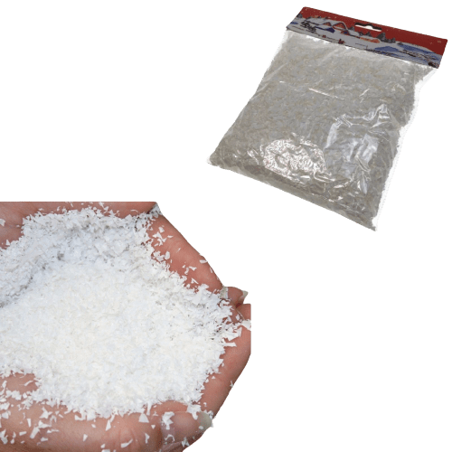 480g FAKE SNOW Christmas White Xmas Frozen Party Snowflakes BULK