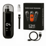 Handheld Portable Nose Hair Trimmer Rechargeable USB - C Clipper Shaver in Black